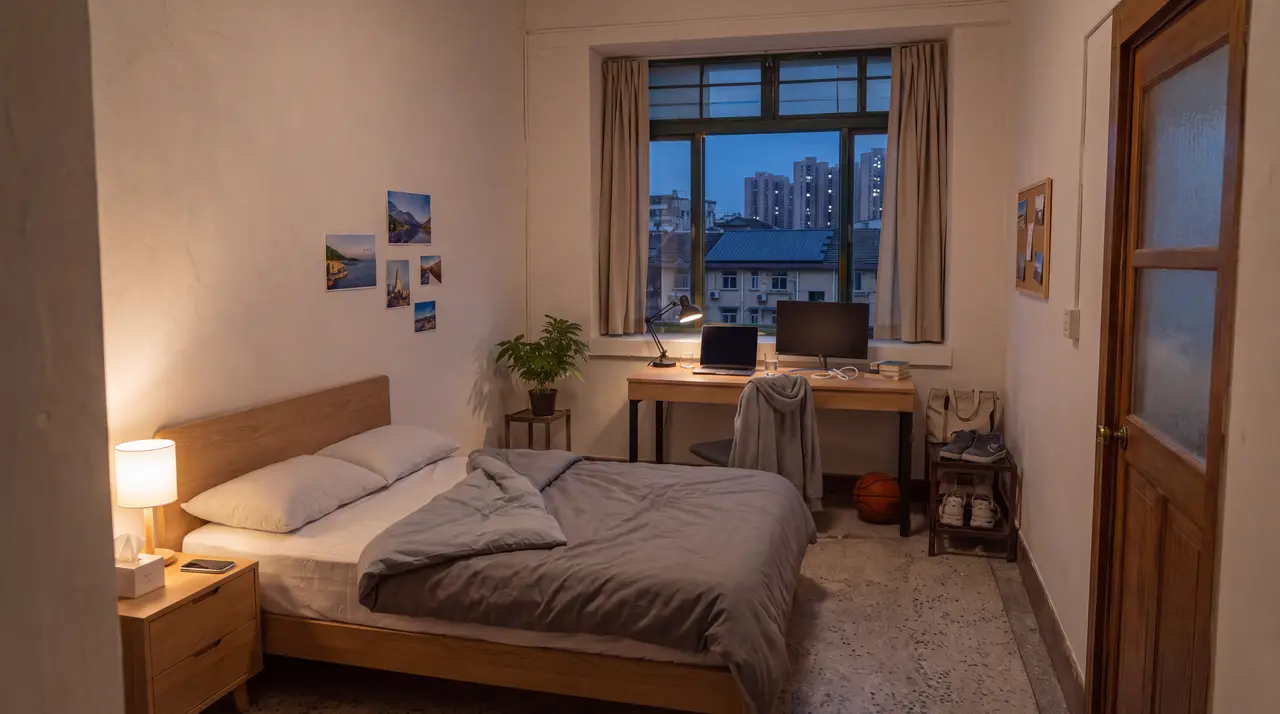 《时差室友》|LOC001_2026男主房间_更新城区夜窗景_v20_待审