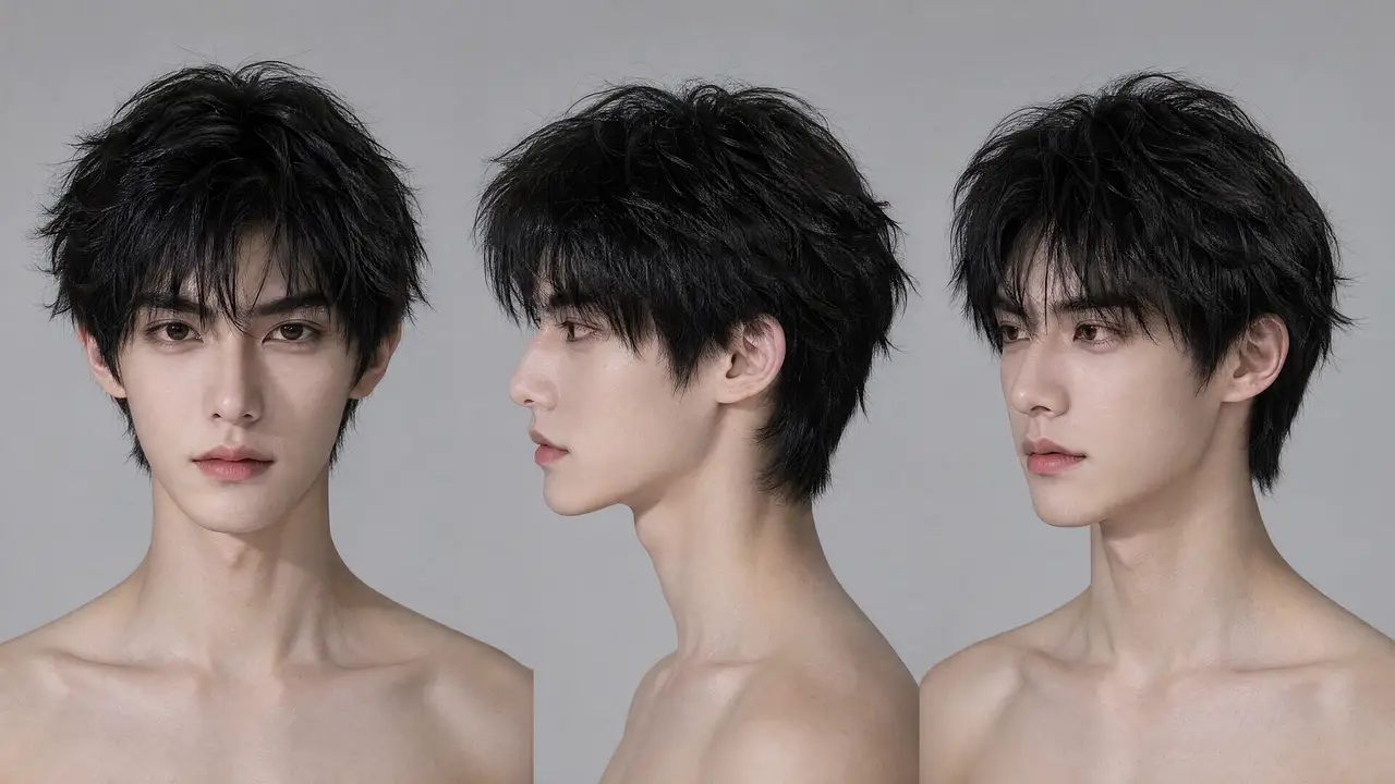 《时差室友》|男主-头部三视图